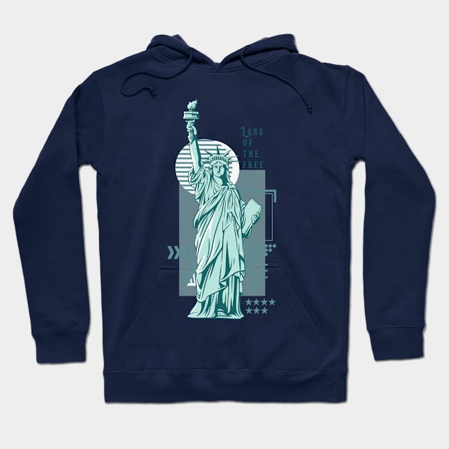 Statue of liberty. Land of the free Hoodie by KOTYA